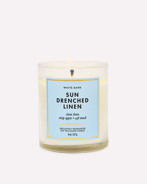 Sun Drenched Linen Single Wick Candle