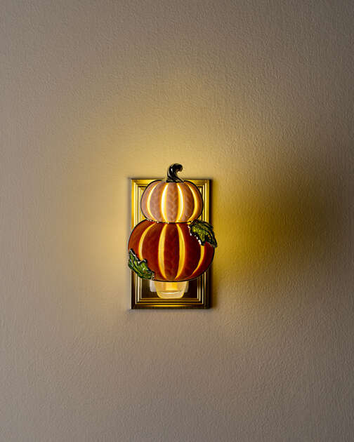 Knit Pumpkin Stack Scent Control™ Nightlight Wallflowers Fragrance Plug