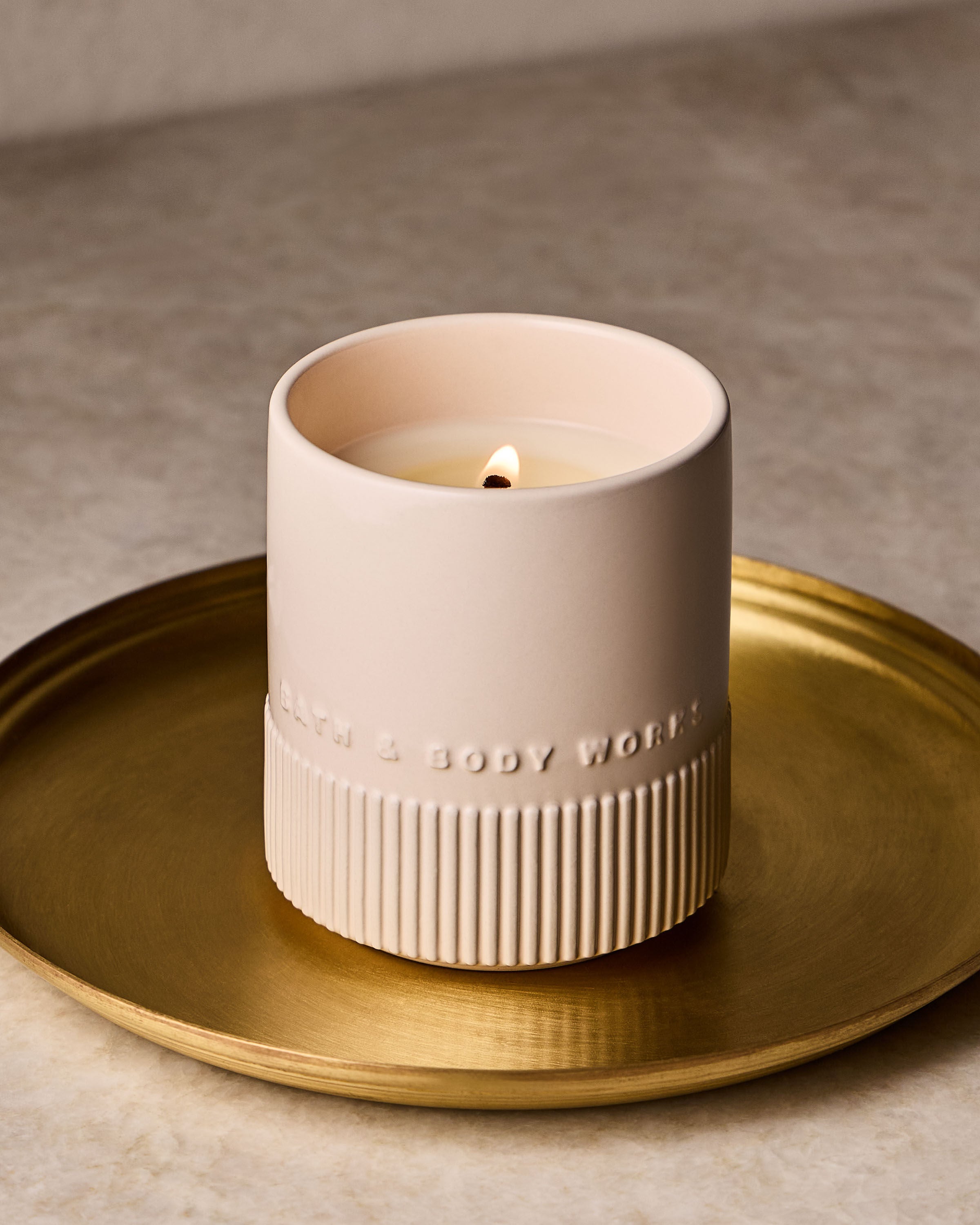 Santal + Amber Single Wick Candle | Bath & Body Works
