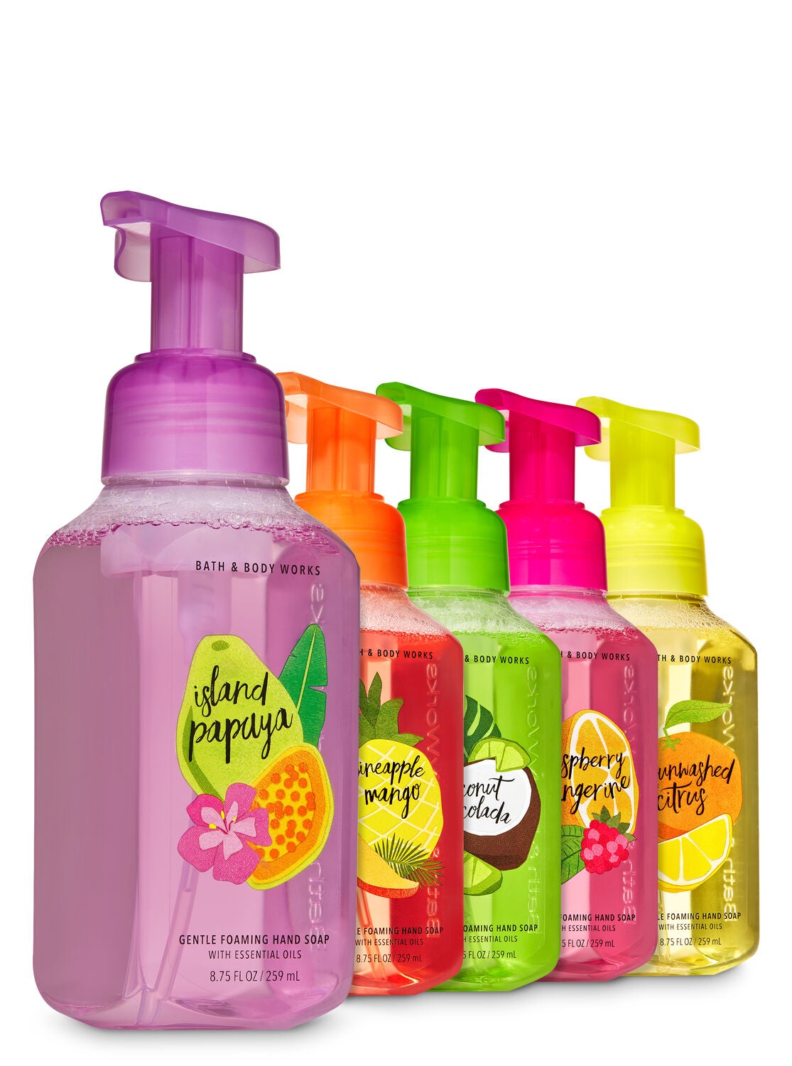 Summer Fruits Gentle Foaming Hand Soap, 5-Pack - Bath And Body Works