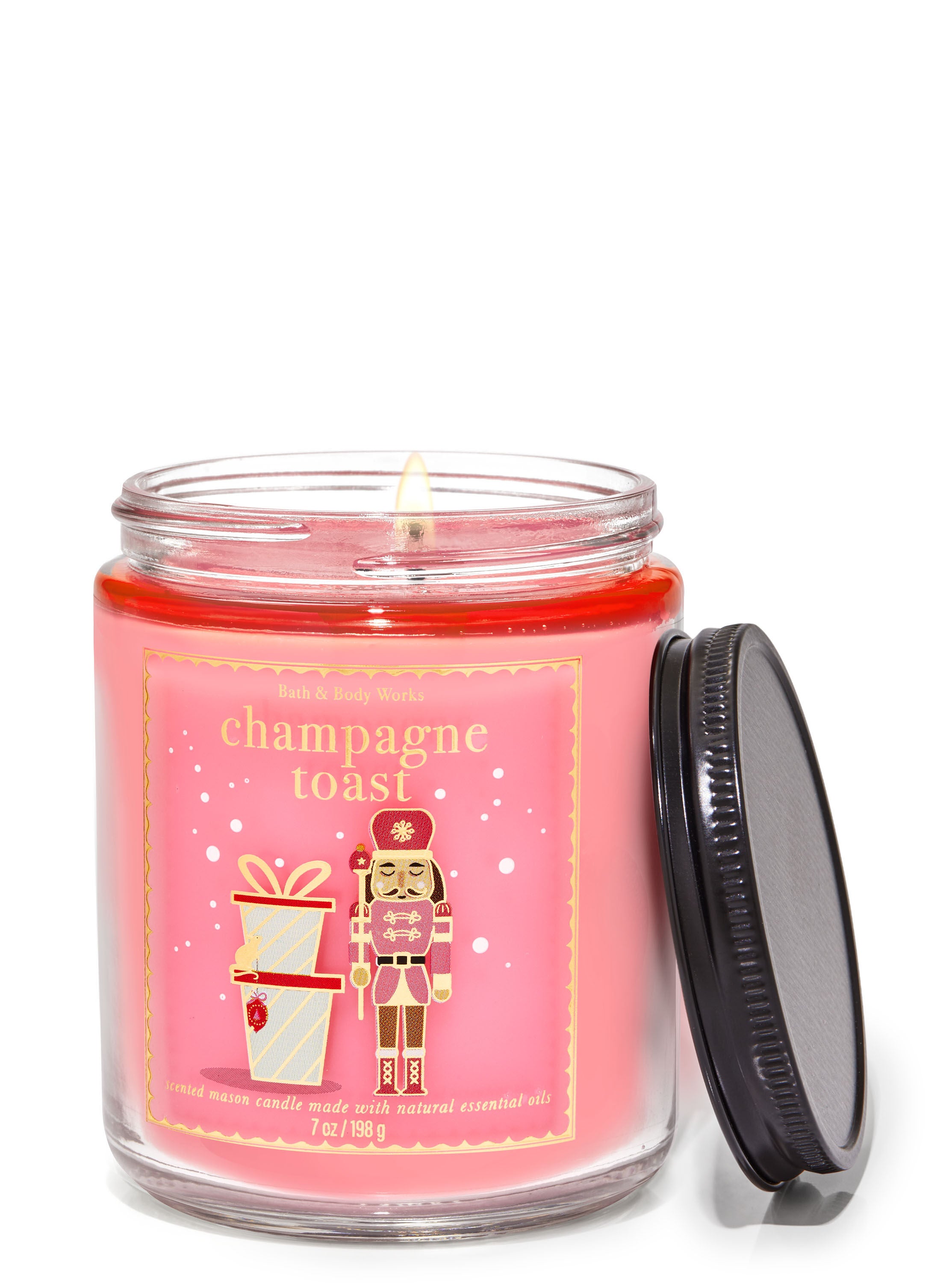 Champagne Toast Mason Single Wick Candle