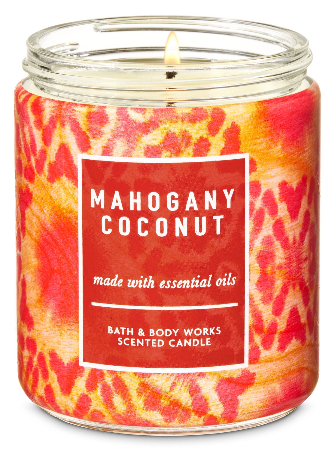 Mahogany Coconut Single Wick Candle - Bath And Body Works