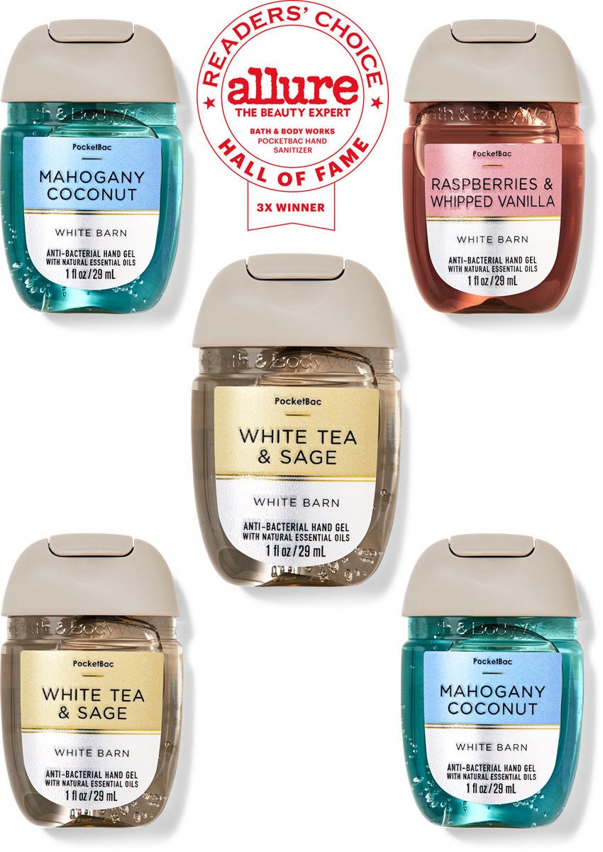 Bath and body top works hand gel