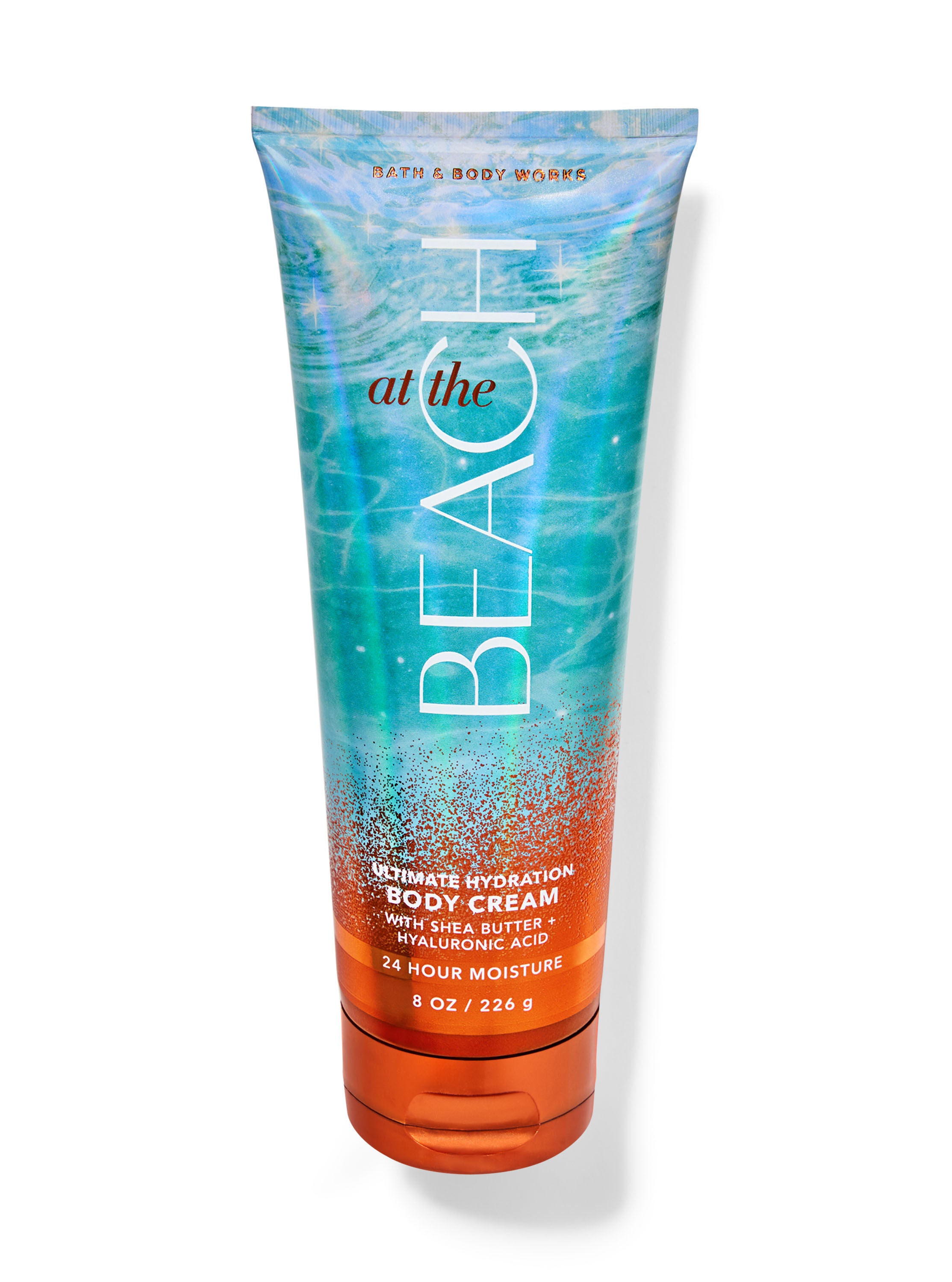 A blue and orange tube of body cream