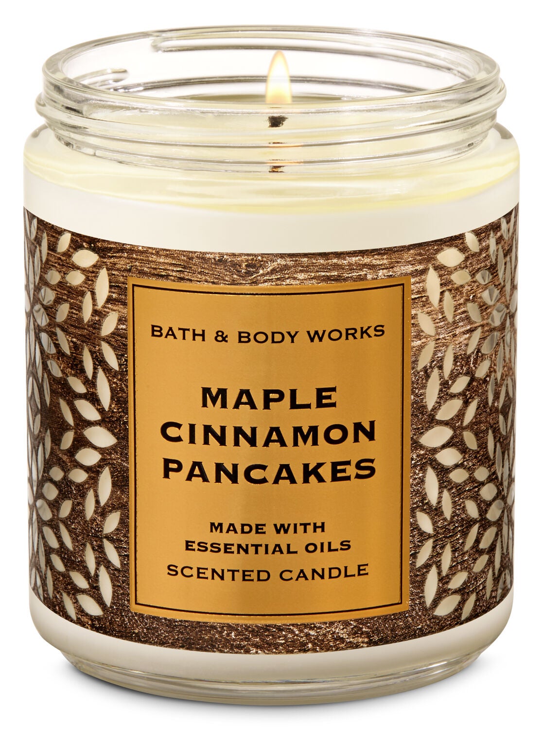 Maple Cinnamon Pancakes Single Wick Candle - Bath And Body Works