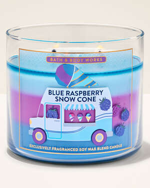 Blue Raspberry Snow Cone 3-Wick Candle