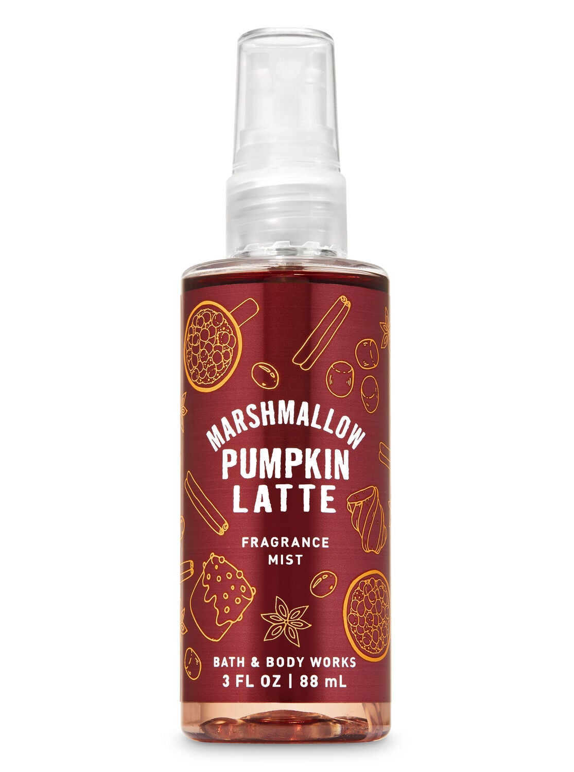 Marshmallow Pumpkin Latte Travel Size Fine Fragrance Mist - Bath And Body Works