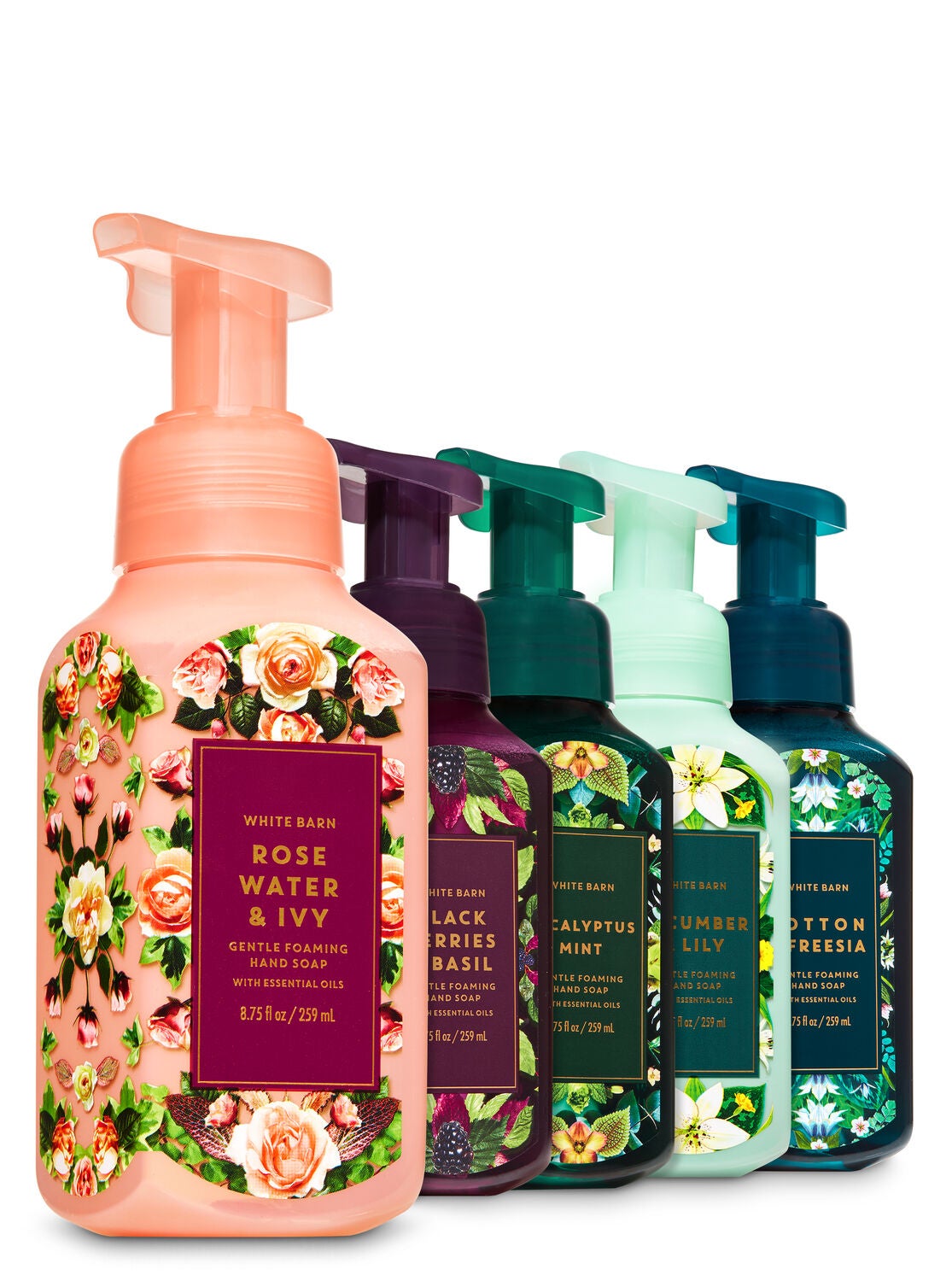 Fresh Greens & Blooms Gentle Foaming Hand Soap, 5-Pack - Bath And Body Works
