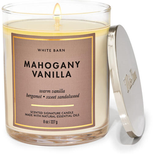 Mahogany Vanilla Signature Single Wick Candle