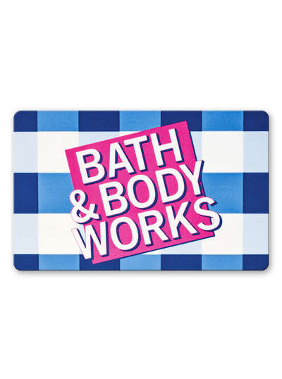 Blue Gingham Gift Card Gift Card | Bath & Body Works