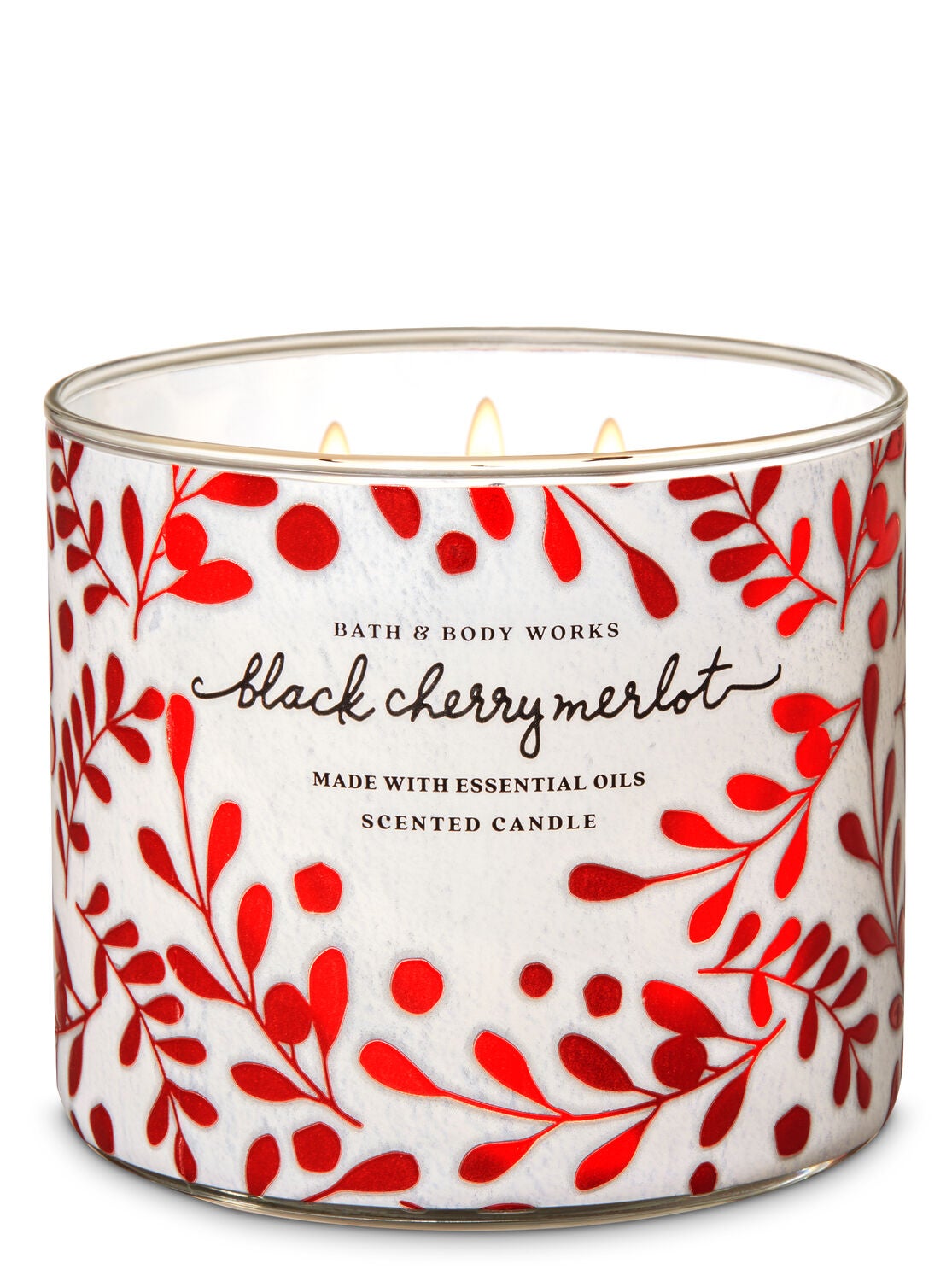 Black Cherry Merlot 3-Wick Candle - Bath And Body Works