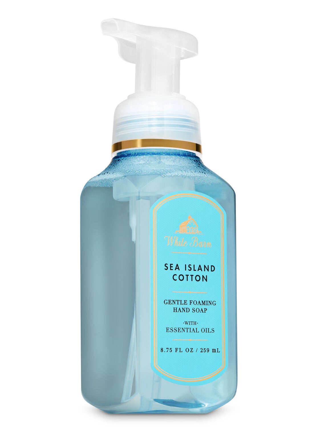 Sea Island Cotton Gentle Foaming Hand Soap White Barn Bath Body Works