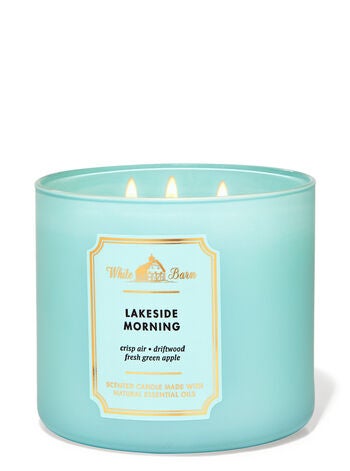 Lakeside Morning 3-Wick Candle - White Barn | Bath & Body Works