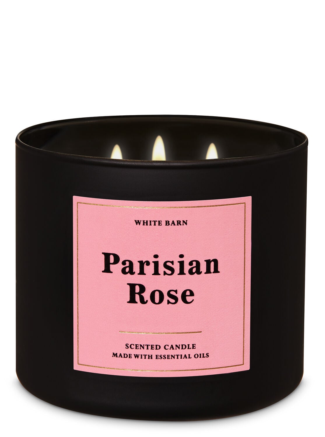 Parisian Rose 3-Wick Candle - Bath And Body Works
