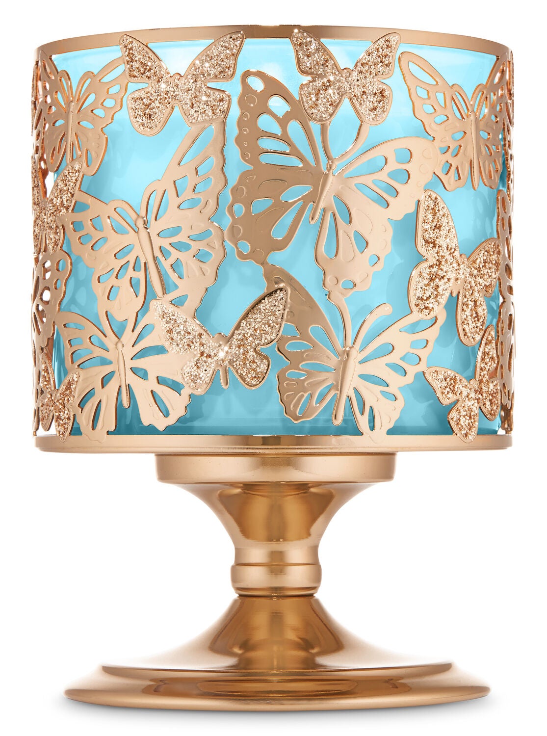 Glittering Butterfly 3 Wick Candle Holder Bath Body Works