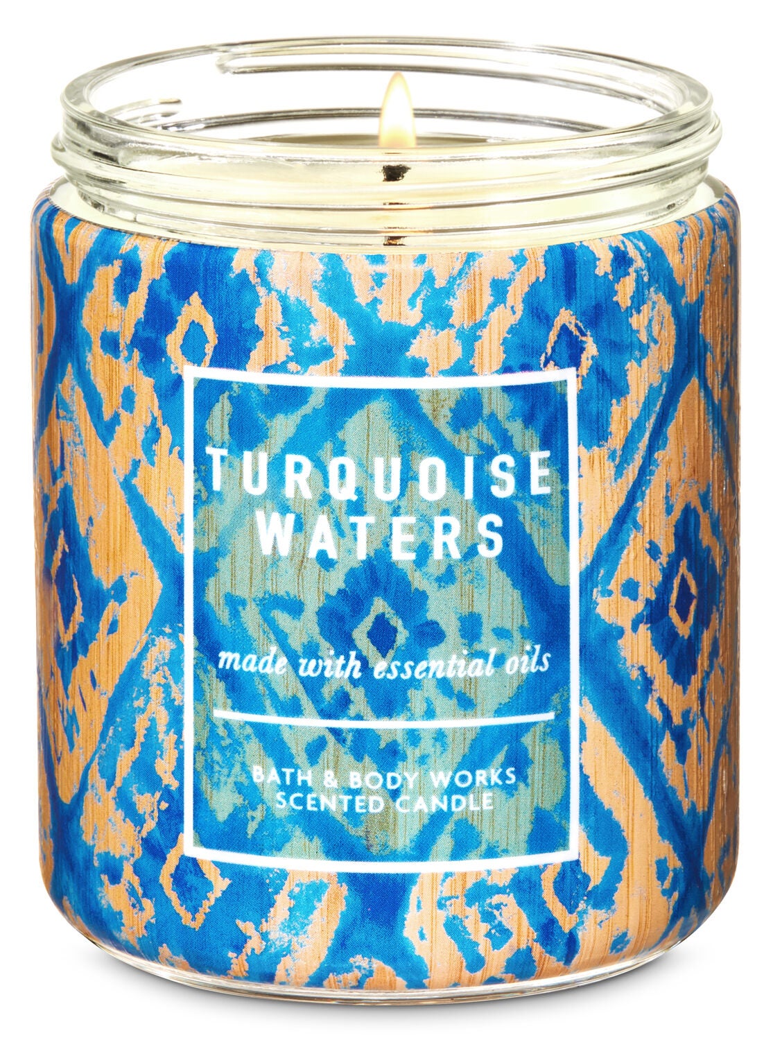 Turquoise Waters Single Wick Candle - Bath And Body Works