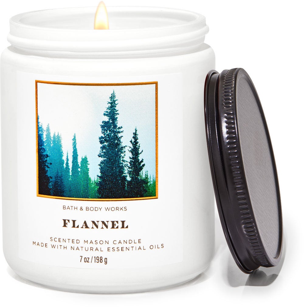 Flannel Mason Single Wick Candle