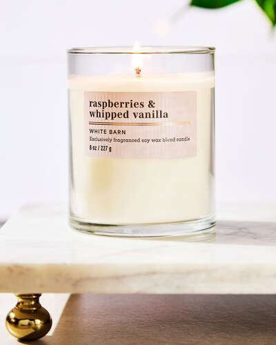 Raspberries & Whipped Vanilla Single Wick Candle