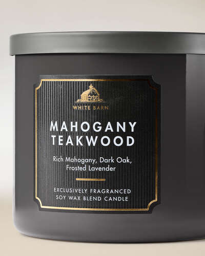 Mahogany Teakwood 3-Wick Candle