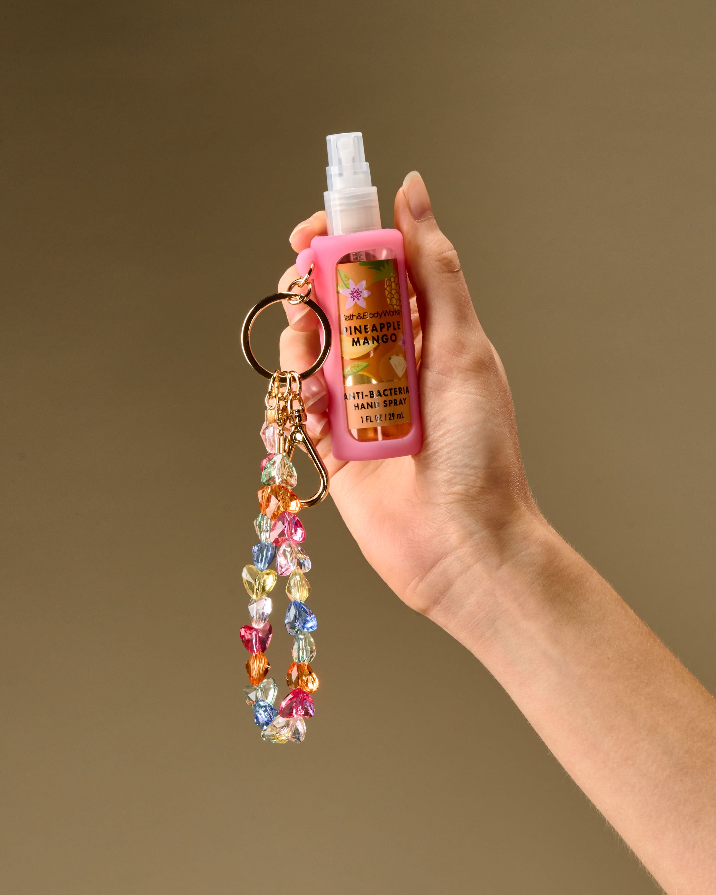 Pink Wristlet Hand Sanitizer Spray Holder | Bath & Body Works
