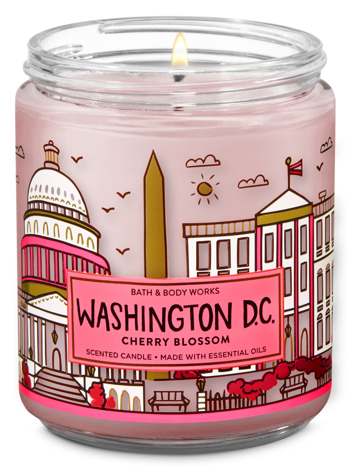 Cherry Blossom Single Wick Candle - Bath And Body Works