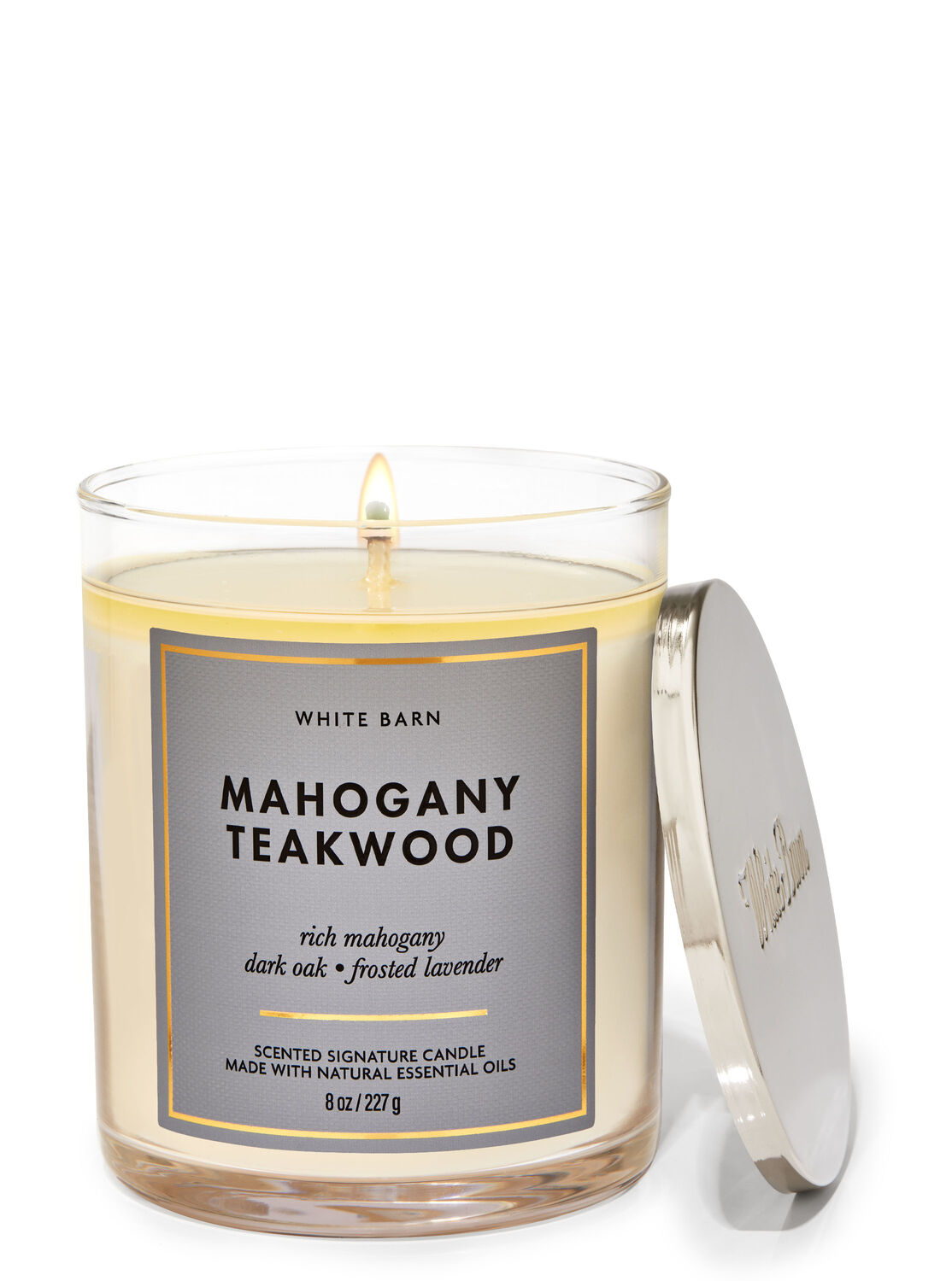 Bath & Body Works Accents | Mahogany Teakwood High Intensity 3 Wick Candle | Color: Black/White | Size: Os | Bluepalmtree's Closet