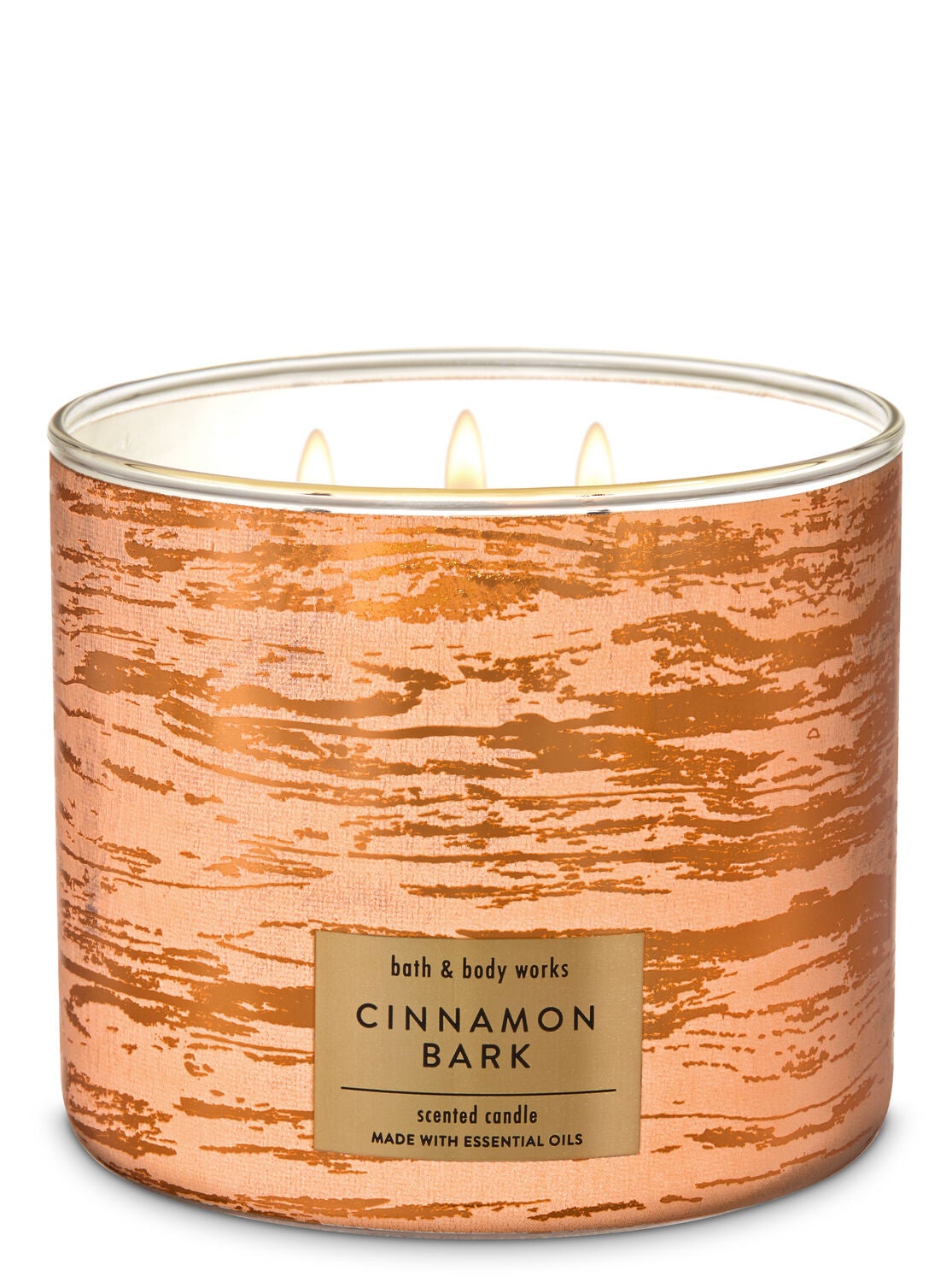 Cinnamon Bark 3-Wick Candle - Bath And Body Works