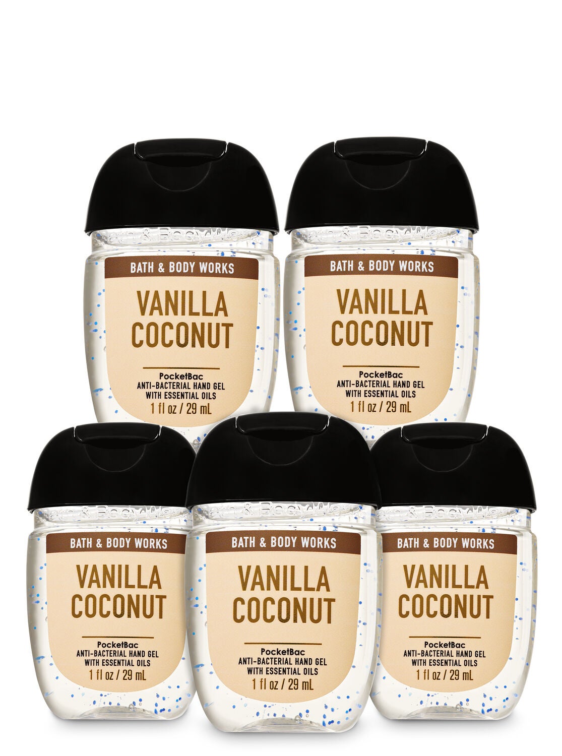 Vanilla Coconut PocketBac Hand Sanitizer, 5-Pack | Bath