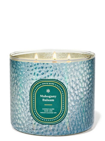 Mahogany Balsam 3-Wick Candle - White Barn | Bath & Body Works