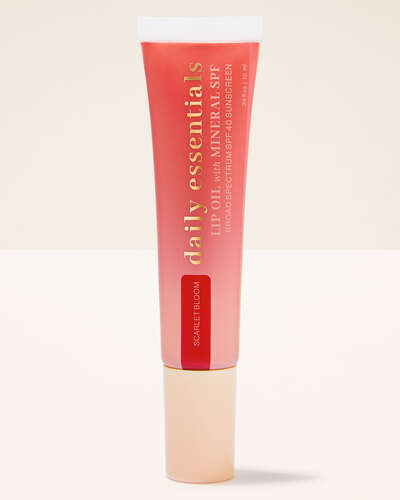Scarlet Bloom Lip Oil with Mineral SPF 40