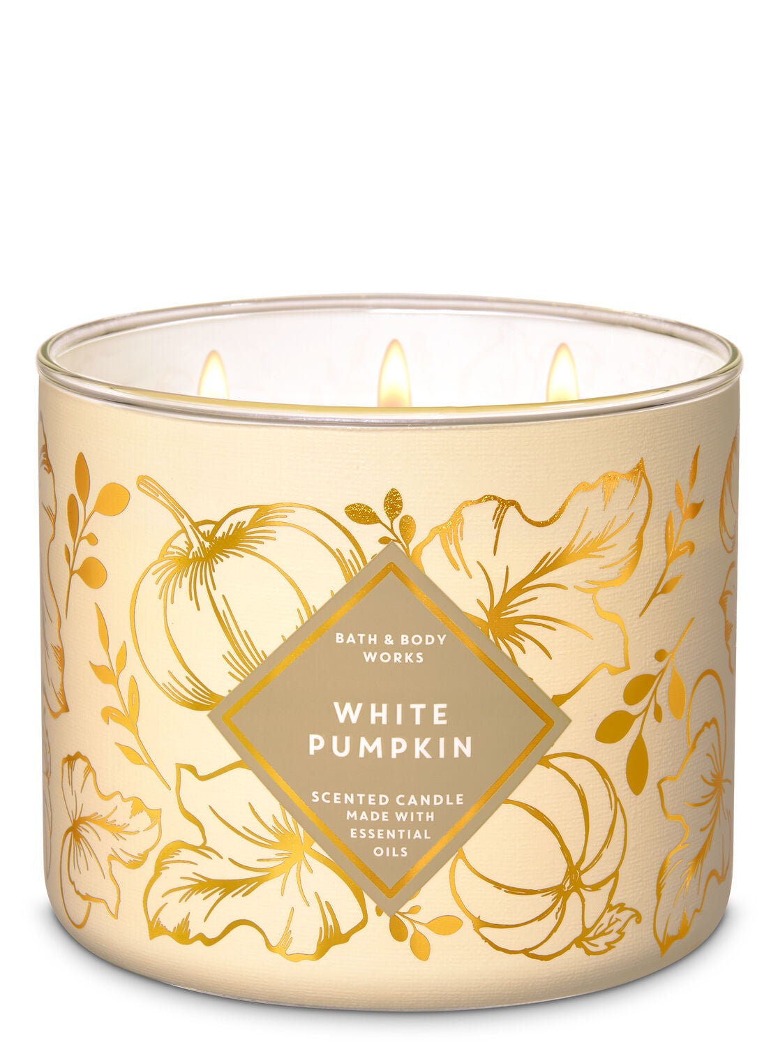 White Pumpkin 3-Wick Candle - Bath And Body Works
