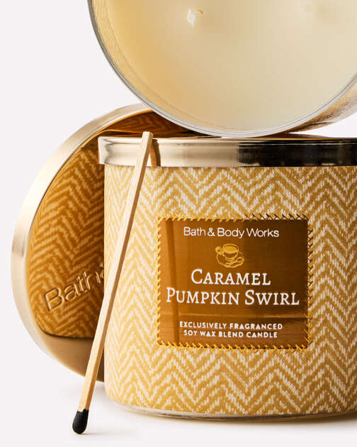 Caramel Pumpkin Swirl 3-Wick Candle
