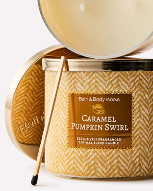Caramel Pumpkin Swirl 3-Wick Candle