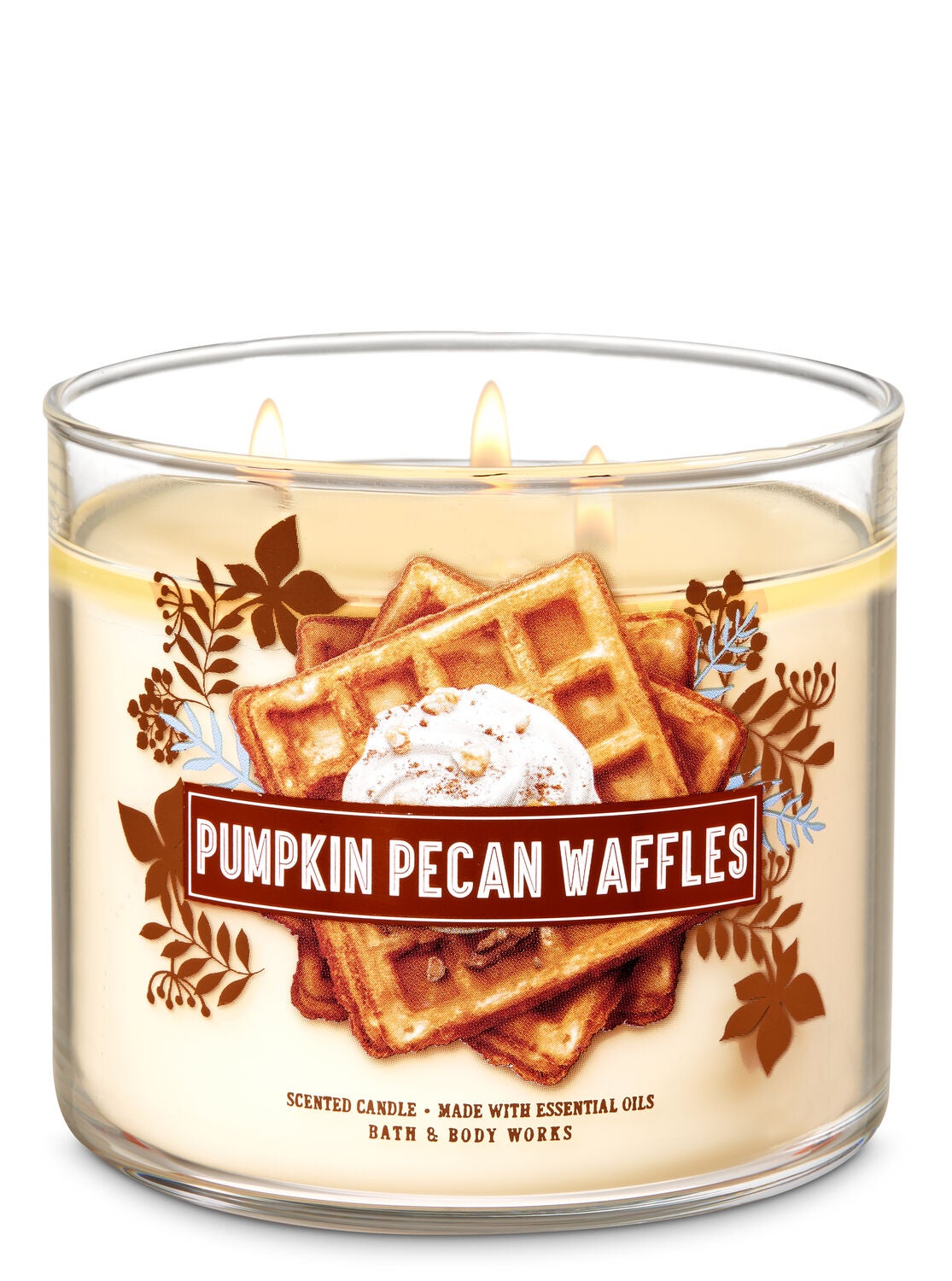 Pumpkin Pecan Waffles 3-Wick Candle - Bath And Body Works