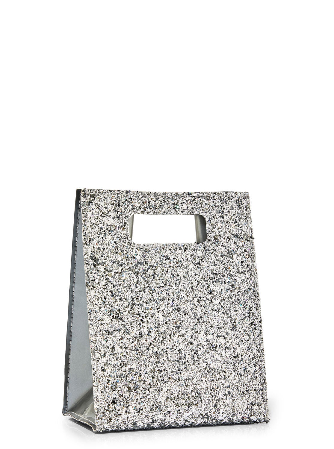 Silver shimmer bag deals