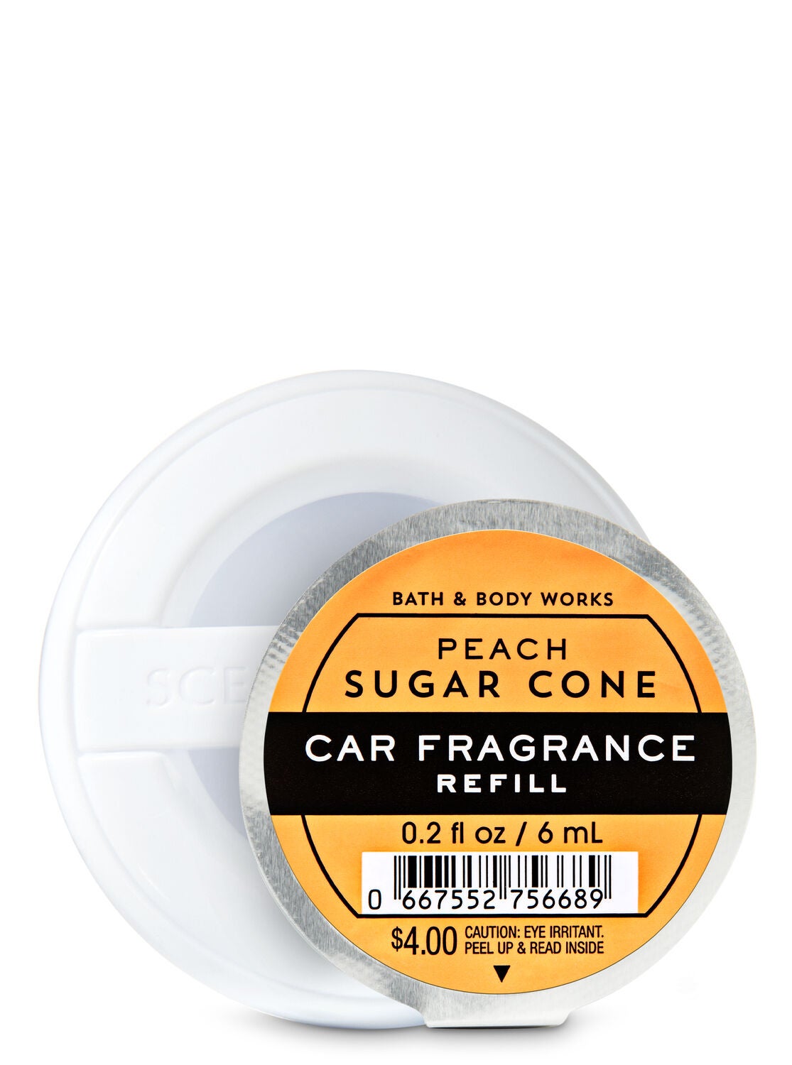 Peach Sugar Cone Car Fragrance Refill - Bath And Body Works