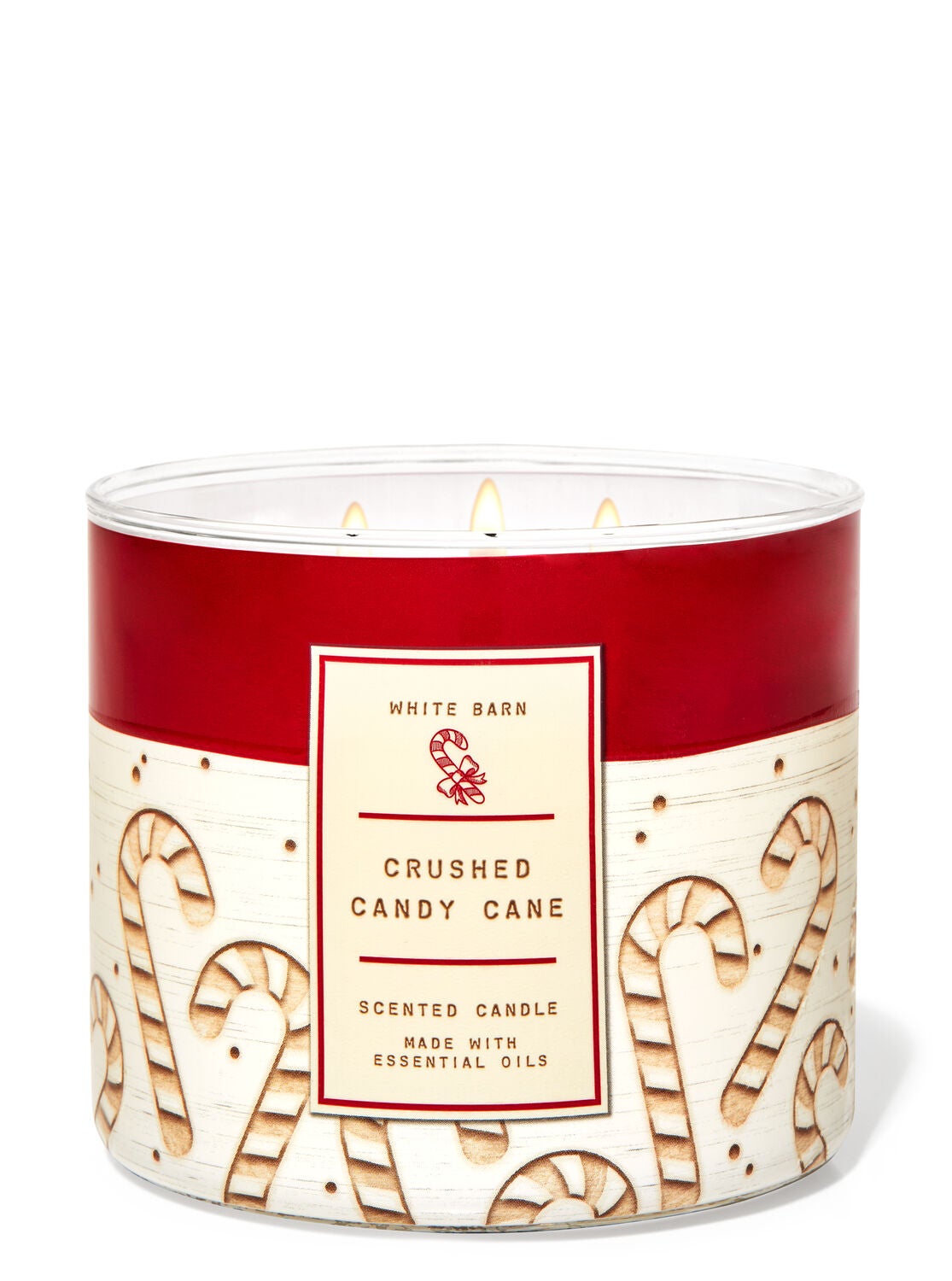 Crushed Candy Cane 3 Wick Candle Bath Body Works