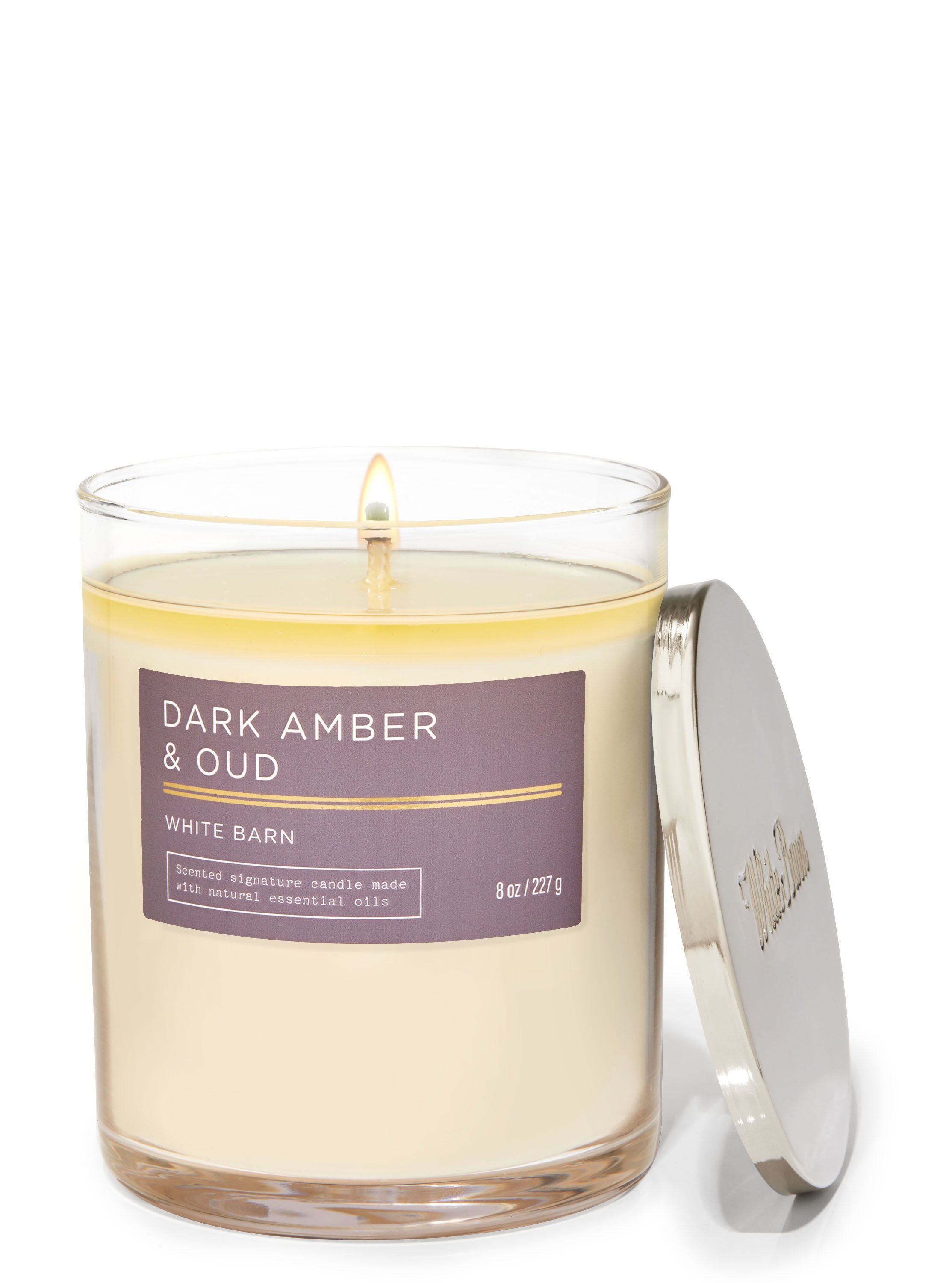 Dark Amber & Oud Signature Single Wick Candle | Bath & Body Works