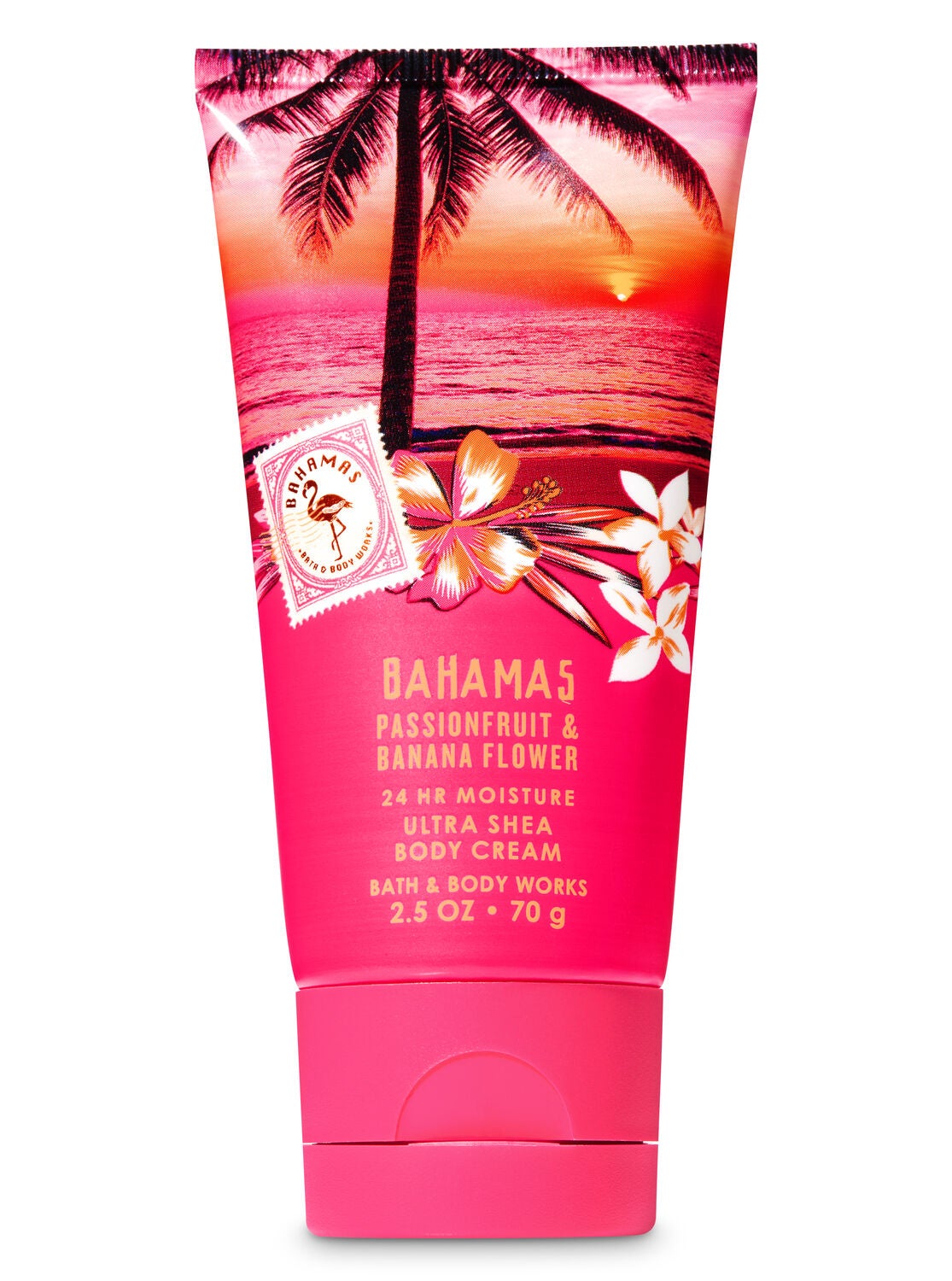 Signature Collection Pink Passionfruit & Banana Flower Travel Size Body Cream - Bath And Body Works