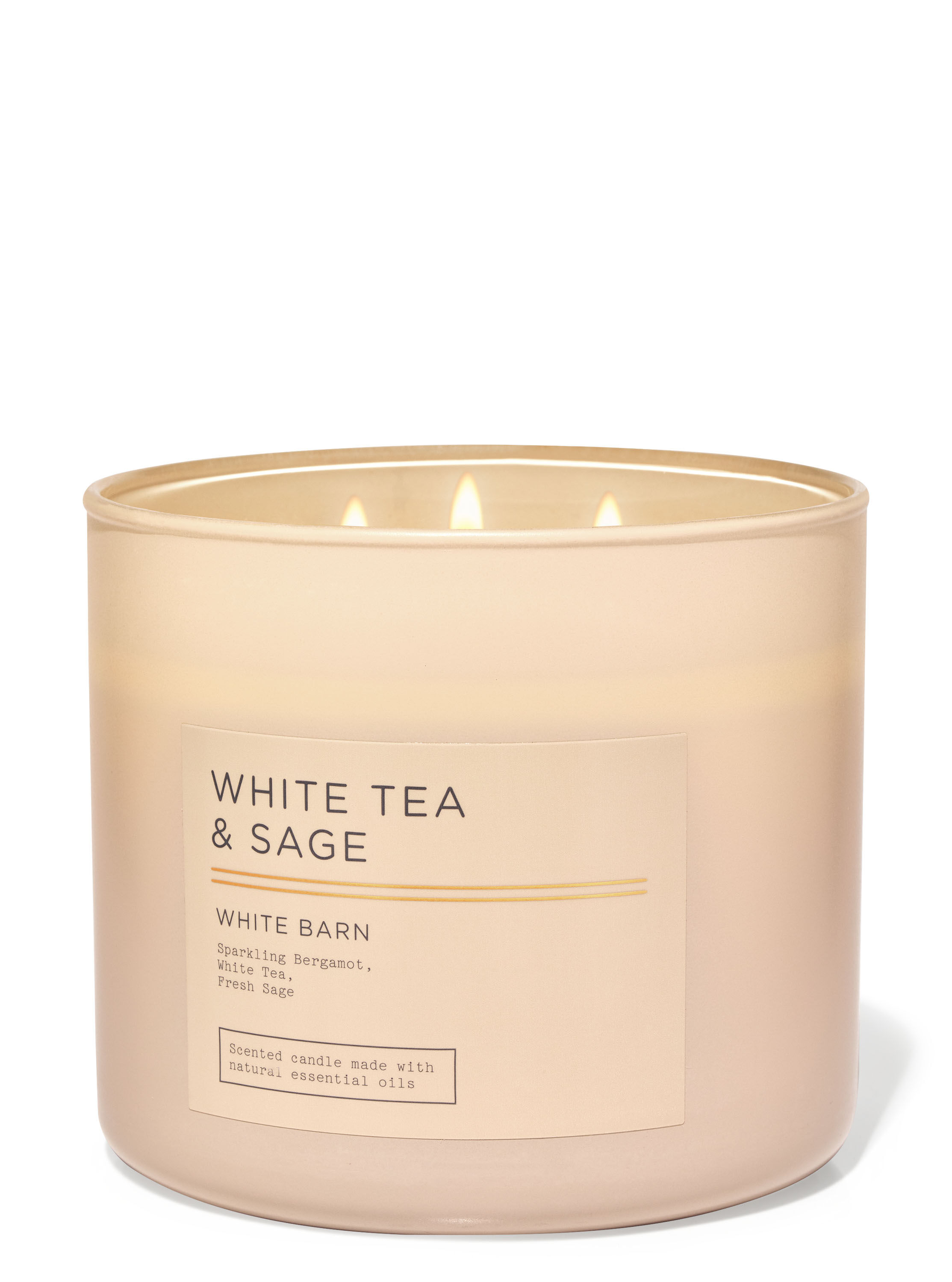 White Tea & Sage 3-Wick Candle