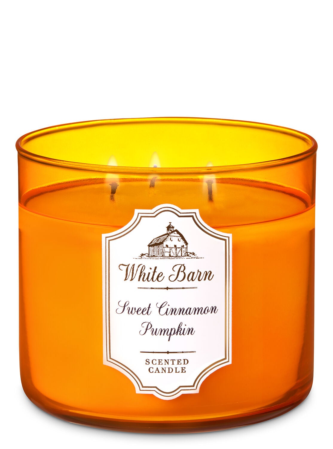 White Barn Sweet Cinnamon Pumpkin 3-Wick Candle - Bath And Body Works