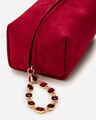 Dark Red Cosmetic Bag