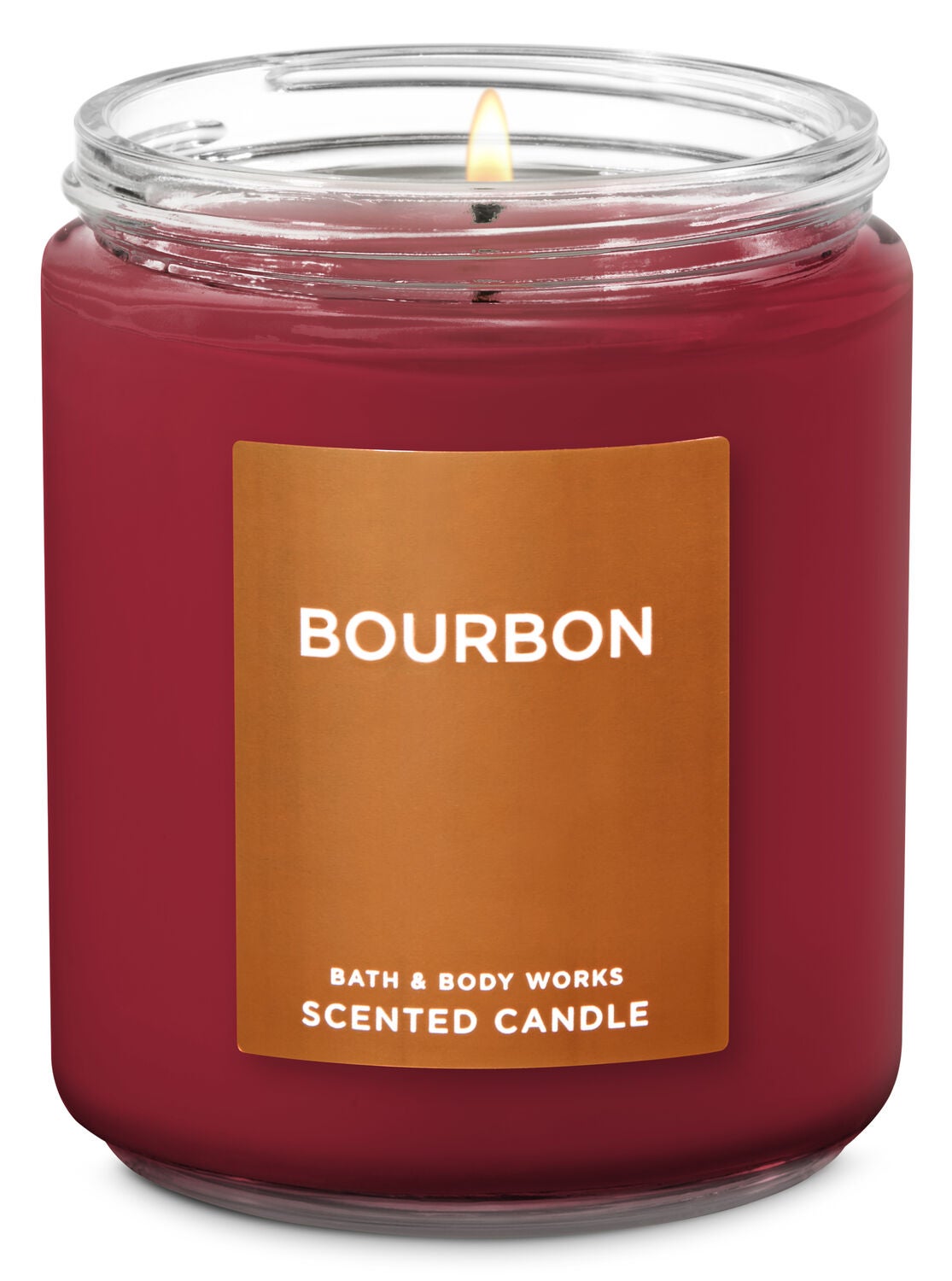 Bourbon Single Wick Candle - Bath And Body Works