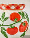 Tomato Vine Pedestal 3-Wick Candle Holder