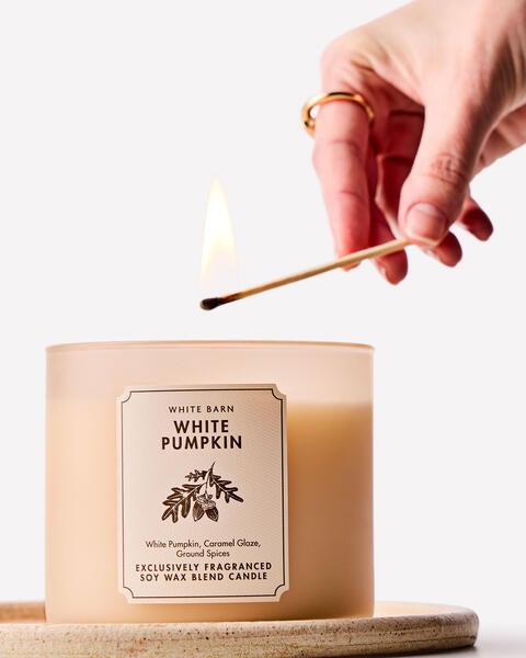 White Pumpkin 3-Wick Candle