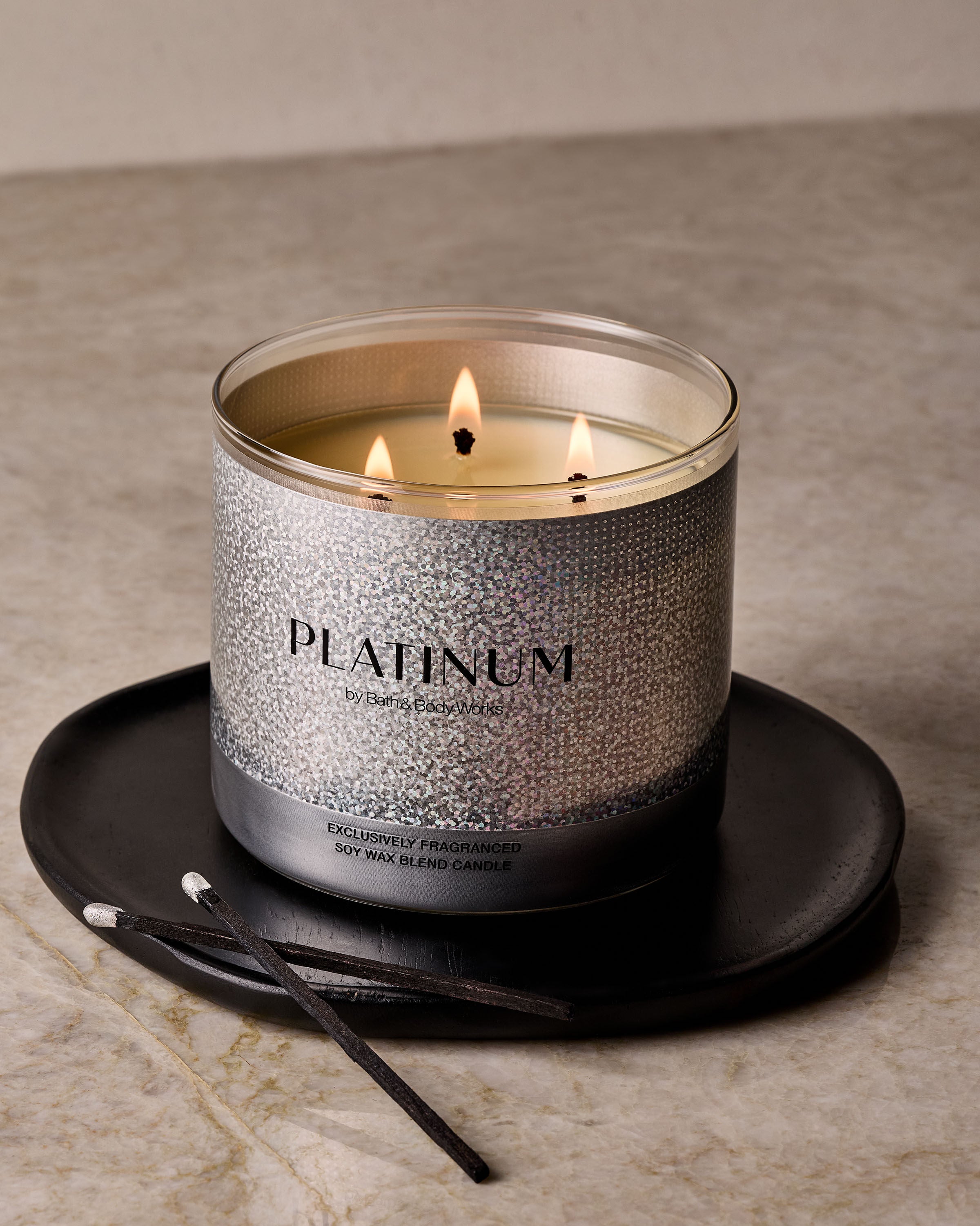 Platinum 3-Wick Candle | Bath & Body Works