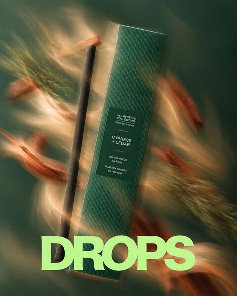 Cypress + Cedar Fragrance-Infused Liquidless Reeds