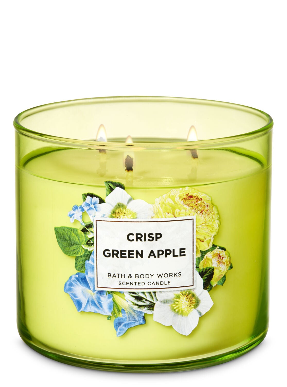 Crisp Green Apple 3-Wick Candle - Bath And Body Works