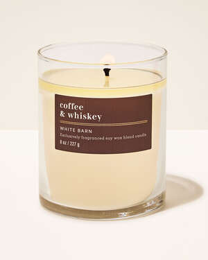 Coffee & Whiskey Single Wick Candle