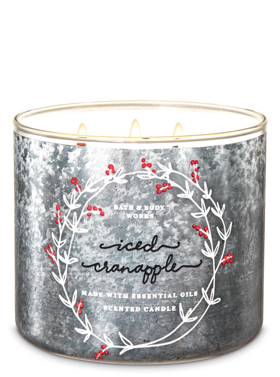 Iced Cranapple 3-Wick Candle - Bath And Body Works